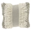 Sierkussen Antrona 45x45cm wit kwasten
