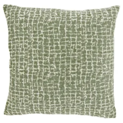 Sierkussen Baschi 45x45cm groen gestreept
