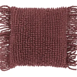 Sierkussen Canevino 45x45cm bordeauxrood