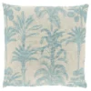 Sierkussen Canosa Blauw met palmboom print