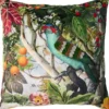 Sierkussen Faicchio Vogel 45x45cm blauw