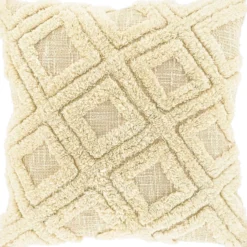 Sierkussen Foglia 45x45cm dessin 5 naturel