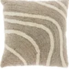 Sierkussen Foglia 45x45cm dessin 10 taupe
