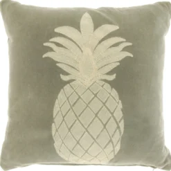 Sierkussen Gorduno Ananas 45x45cm grijs