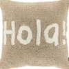 Sierkussen Isarco 45x45cm hola lichtgrijs