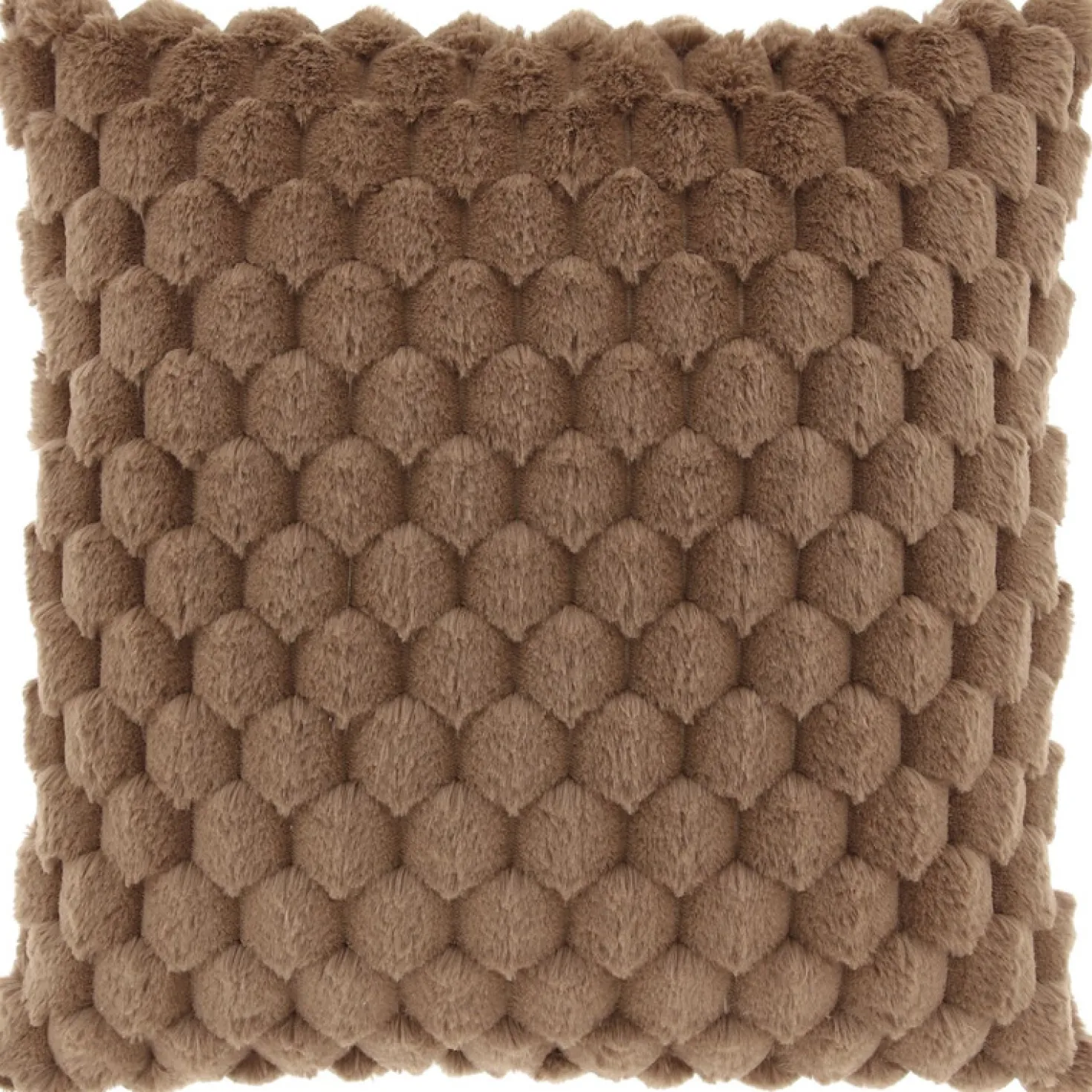 Sierkussen Ludiano 45x45cm bruin