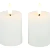 Stompkaars Benevento LED wit 5 cm rond set van 2