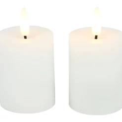 Stompkaars Benevento LED wit 5 cm rond set van 2