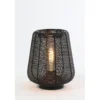 Tafellamp Barzio Mat zwart rond 22cm 1-lichts