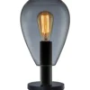 Tafellamp Felinio Smoke glas 1-lichts
