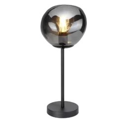 Tafellamp Macato Zwart smoke glas 1-lichts