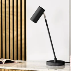 Tafellamp Mirare Zwart metaal 1-spots