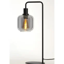 Tafellamp Peglio Glas smoke zwart 1-lichts