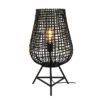 Tafellamp Scarperio Rond 33 cm rotan zwart