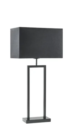 Tafellamp Tarante (lampvoet h55) mat zwart