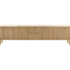 TV-meubel Arrosto Eikenhout 58x225x40 cm light roast