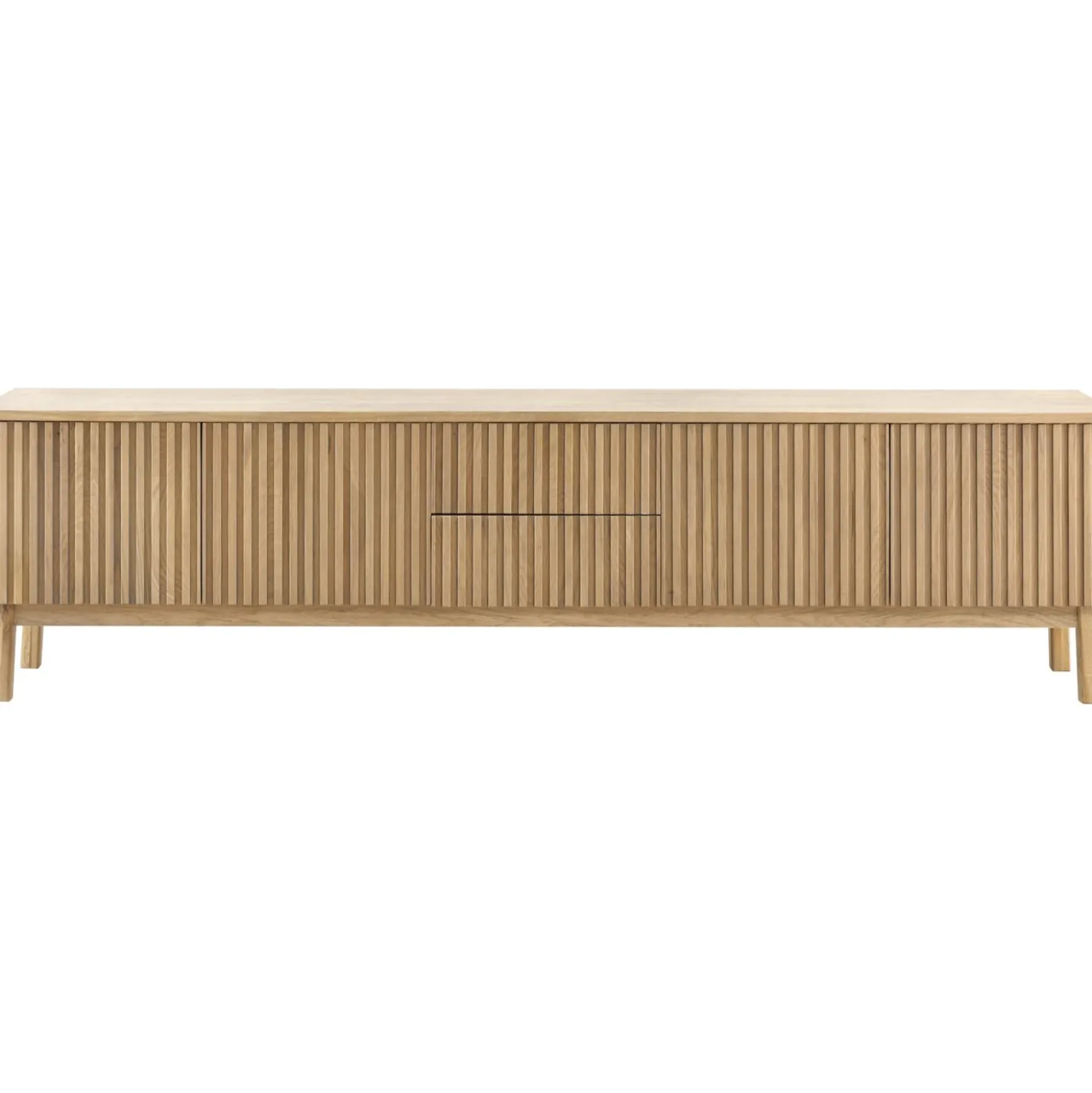 TV-meubel Arrosto Eikenhout 58x225x40 cm light roast