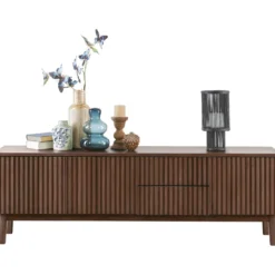 TV-meubel Arrosto Eikenhout 58x180x40 cm Dark Roast