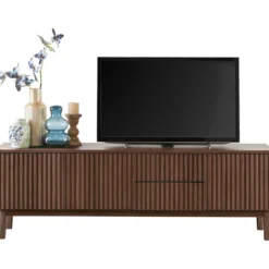 TV-meubel Arrosto Eikenhout 58x180x40 cm Dark Roast
