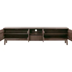 TV-meubel Arrosto Eikenhout 58x225x40 cm Dark Roast