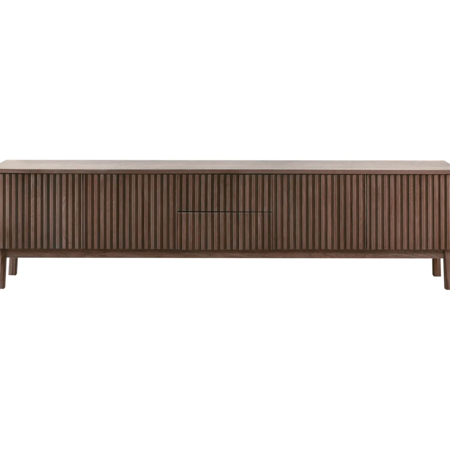 TV-meubel Arrosto Eikenhout 58x225x40 cm Dark Roast