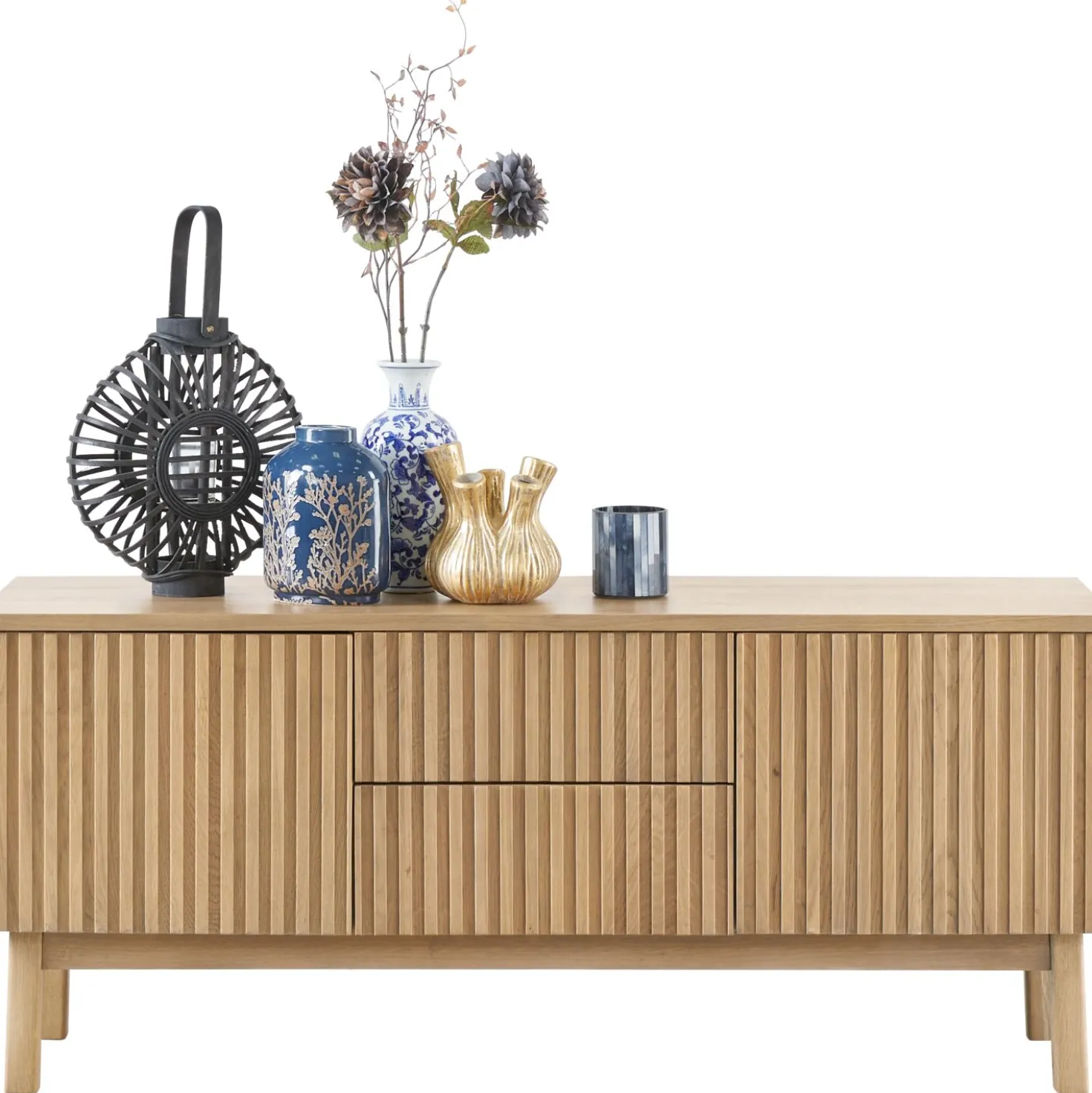 TV-meubel Arrosto Eikenhout 58x135x40 cm light roast