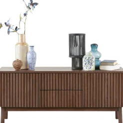 TV-meubel Arrosto Eikenhout 58x135x40 cm Dark Roast