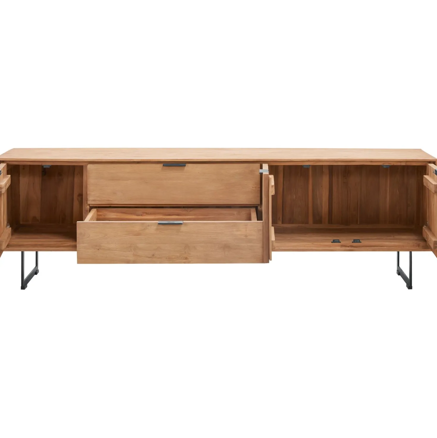 Tv-meubel Aska (195 Cm) teak naturel brushed