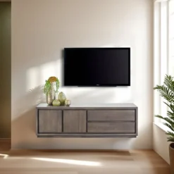 TV-meubel Lavio (164 cm) eiken grafiet