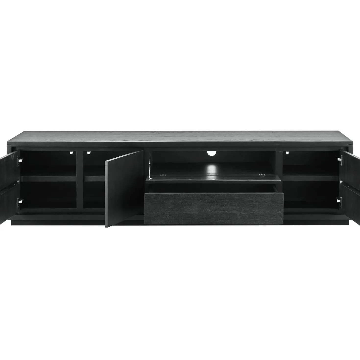 TV-meubel Lavio (203 cm) eiken zwart