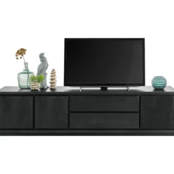 TV-meubel Lavio (203 cm) eiken zwart