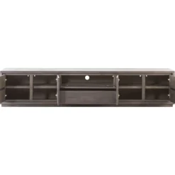 Tv-meubel Lavio Grafiet eikenhout 242 cm