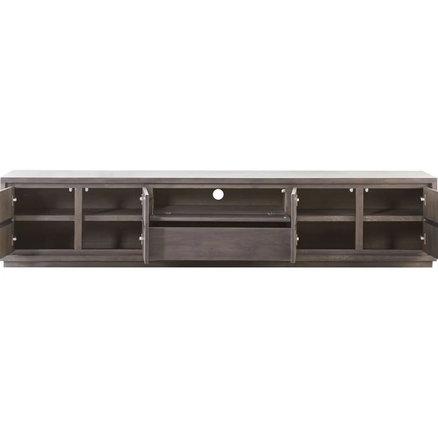 Tv-meubel Lavio Grafiet eikenhout 242 cm