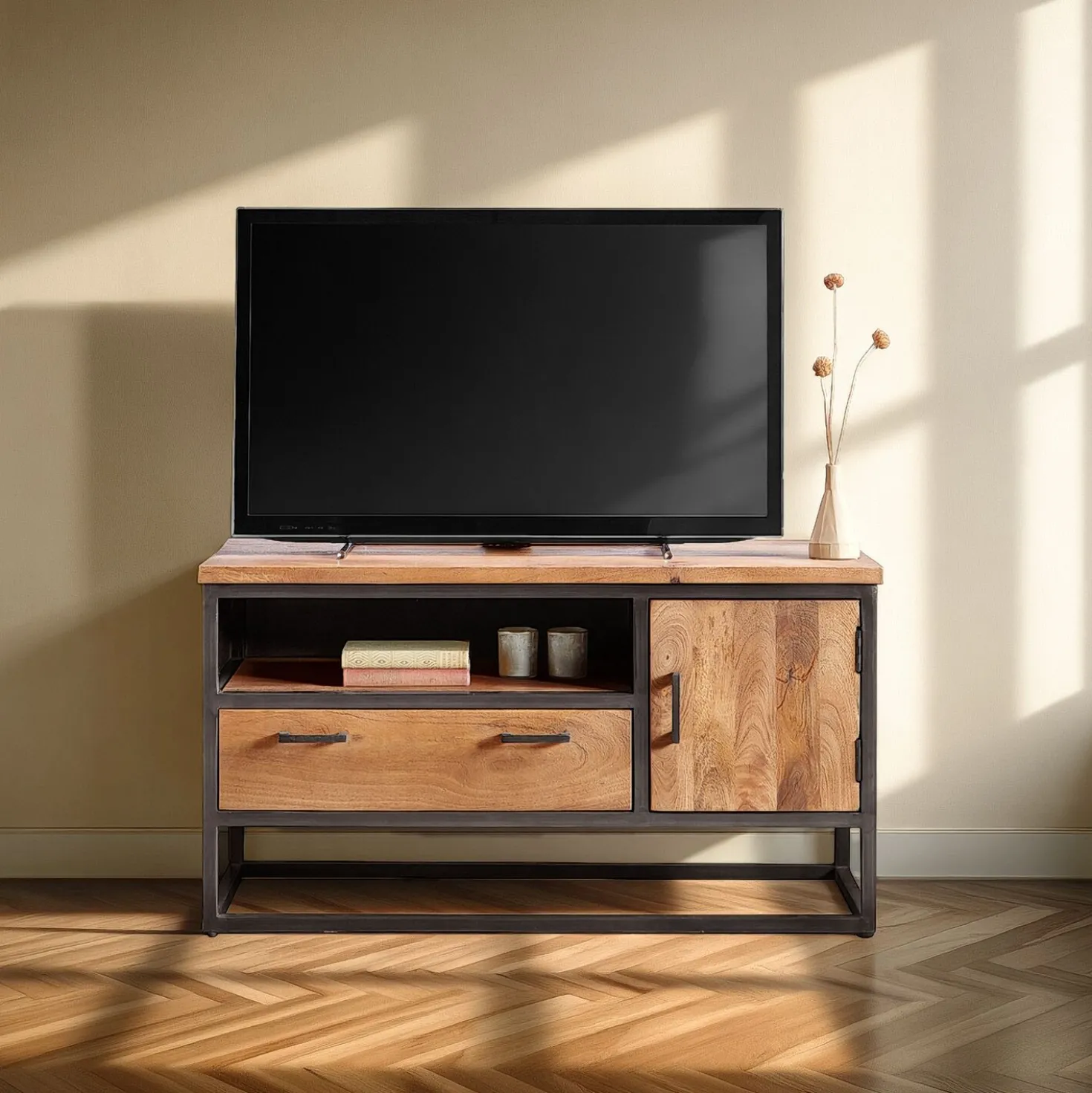 TV-meubel Mesola (112 Cm) mango natural