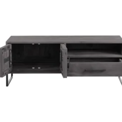 TV-meubel Piastra 126 cm zwart