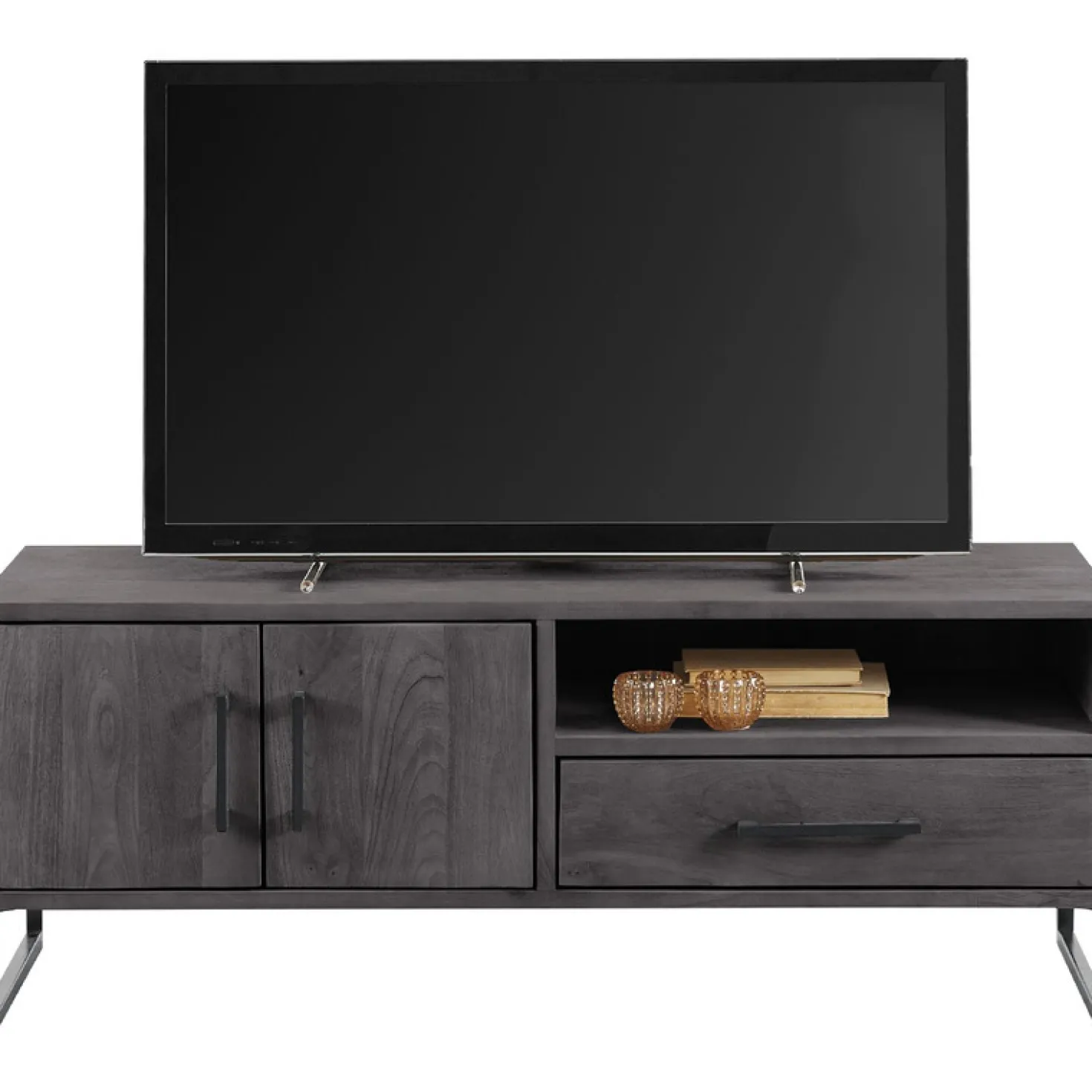 TV-meubel Piastra 126 cm zwart