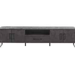 TV-meubel Piastra 188 cm zwart