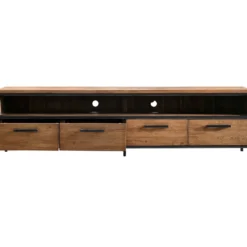 TV-meubel ROMARO (200 CM) teakhout mix rough