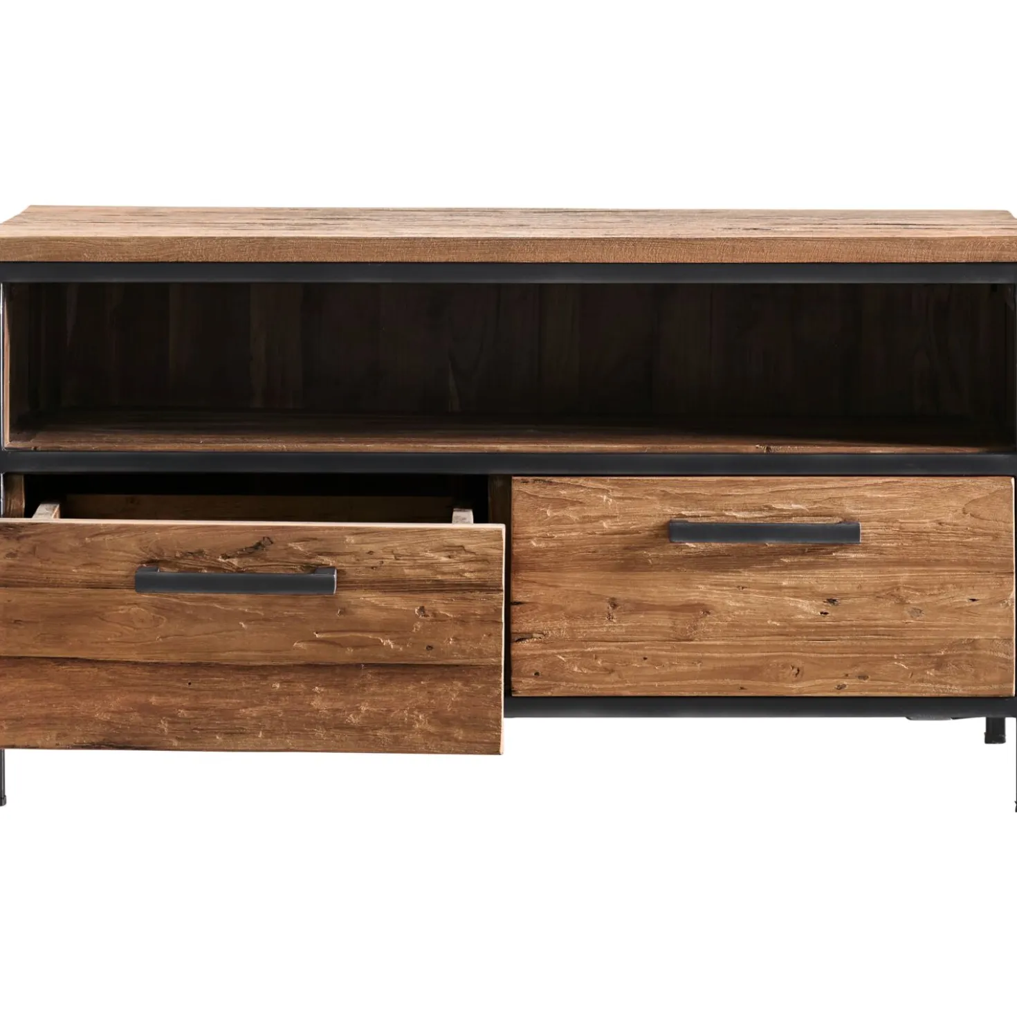 TV-meubel ROMARO (100 CM) teakhout mix rough