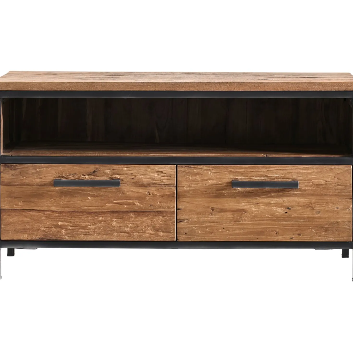 TV-meubel ROMARO (100 CM) teakhout mix rough