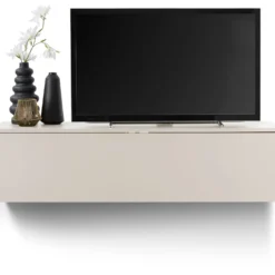Tv-meubel Simeto 140 cm grijs