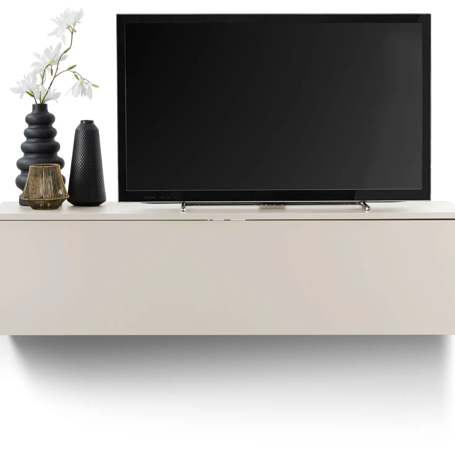 Tv-meubel Simeto 140 cm grijs