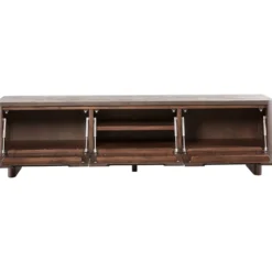 Tv-meubel Tondato 210 cm bruin acaciahout