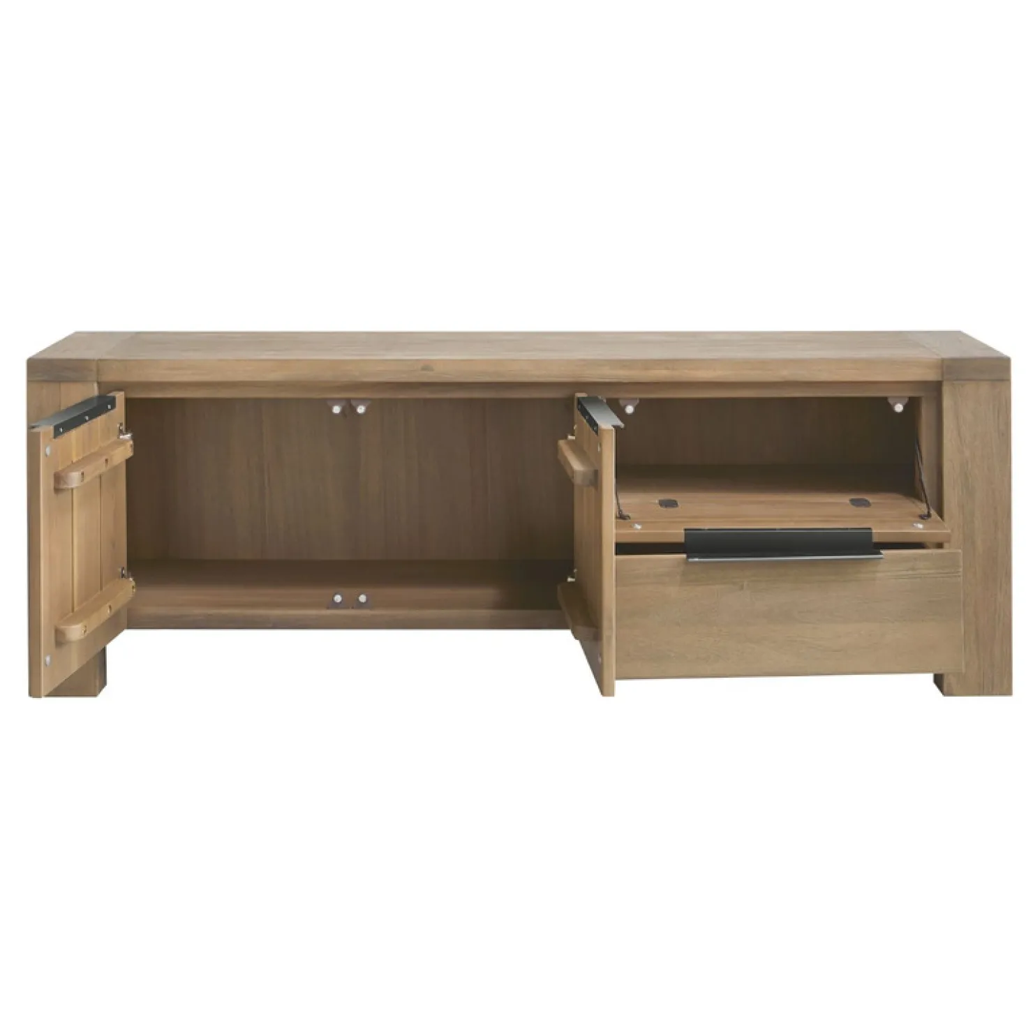 Tv-meubel Valvola (165 cm) acaciahout smoked brown