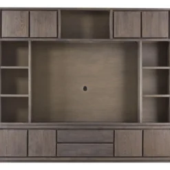 Tv-wandmeubel Lavio Grafiet eikenhout 242 cm