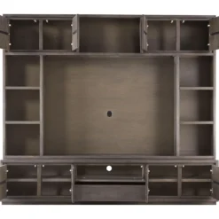 Tv-wandmeubel Lavio Grafiet eikenhout 242 cm