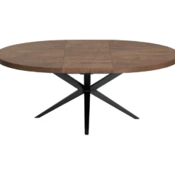 Uitschuifbare eettafel Mascaro 130/170x130 cm rond