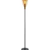 Vloerlamp Felinio Amber glas 1-lichts