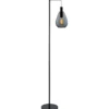 Vloerlamp Felinio Smoke glas 1-lichts hangend