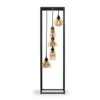 Vloerlamp frame Amber glas 5-lichts - Lungo